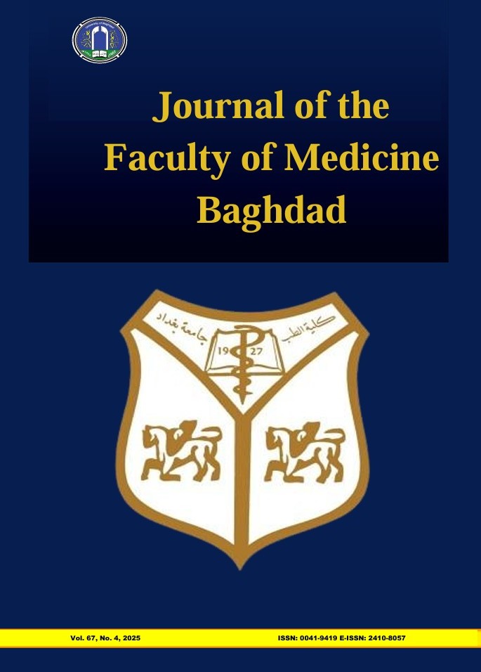 					View Vol. 67 No. 4 (2025): Journal of the Faculty of Medicine Baghdad
				